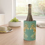 Porcelain Floral Dog - Mint & Ochre Wine Chiller Gallery Image 4