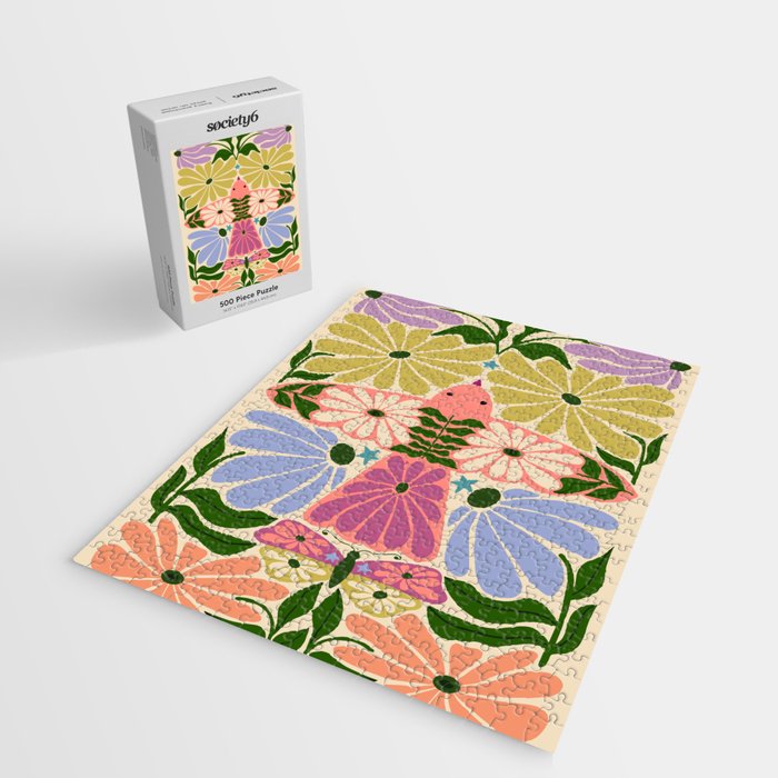 New Beginning - Floral Bird and Butterfly Jigsaw Puzzle Gallery Image 2