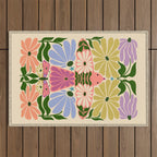 New Beginning - Floral Bird and Butterfly Outdoor Rug Gallery Image 1