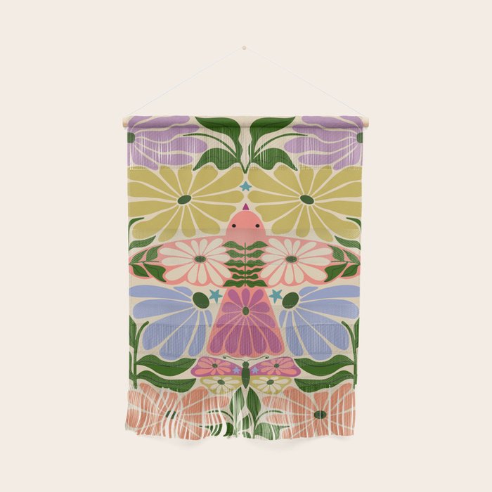 New Beginning - Floral Bird and Butterfly Wall Hanging Gallery Image 1