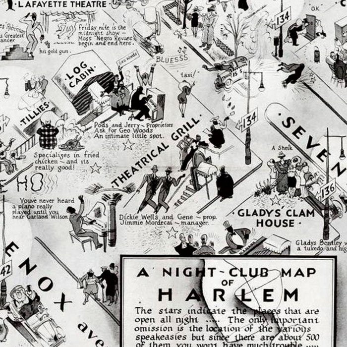 1932 Night-Club Map of Harlem, NY Centerfold from Manhattan Weekly by Elmer Simms Campbell Coffee Mug Gallery Image 2