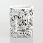 1932 Night-Club Map of Harlem, NY Centerfold from Manhattan Weekly by Elmer Simms Campbell Coffee Mug Gallery Image 4