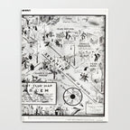 1932 Night-Club Map of Harlem, NY Centerfold from Manhattan Weekly by Elmer Simms Campbell Notebook Gallery Image 4