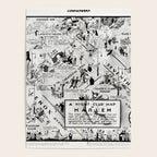 1932 Night-Club Map of Harlem, NY Centerfold from Manhattan Weekly by Elmer Simms Campbell Poster Gallery Image 4
