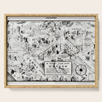 1932 Night-Club Map of Harlem, NY Centerfold from Manhattan Weekly by Elmer Simms Campbell Serving Tray Gallery Image 1