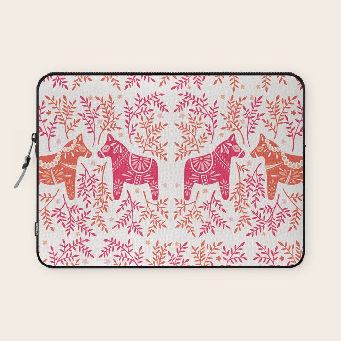 Swedish Dala Horses - Melon Palette Laptop Sleeve Gallery Image 1