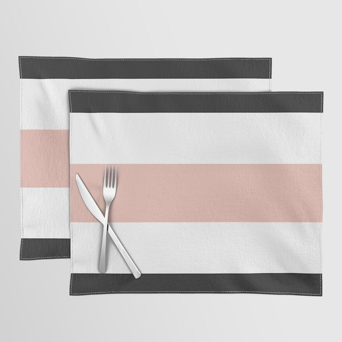 Accent (Black & Pink) Placemat Gallery Image 1