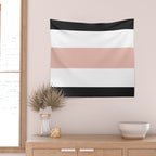 Accent (Black & Pink) Wall Tapestry Gallery Image 2