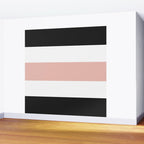 Accent (Black & Pink) Wall Mural Gallery Image 2
