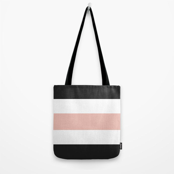 Accent (Black & Pink) Tote Bag Gallery Image 2