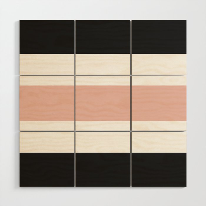 Accent (Black & Pink) Wood Wall Art Gallery Image 1