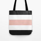 Accent (Black & Pink) Tote Bag Gallery Image 1