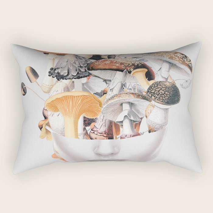 Mushroom Lady 3 Rectangular Pillow Gallery Image 2