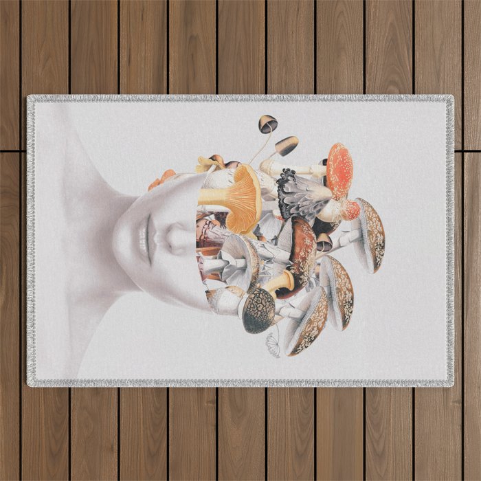 Mushroom Lady 3 Outdoor Rug Gallery Image 1