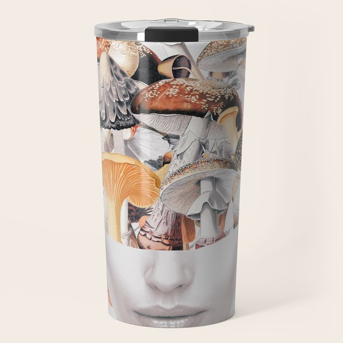 Mushroom Lady 3 Travel Mug Gallery Image 1