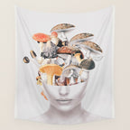 Mushroom Lady 3 Wall Tapestry Gallery Image 4