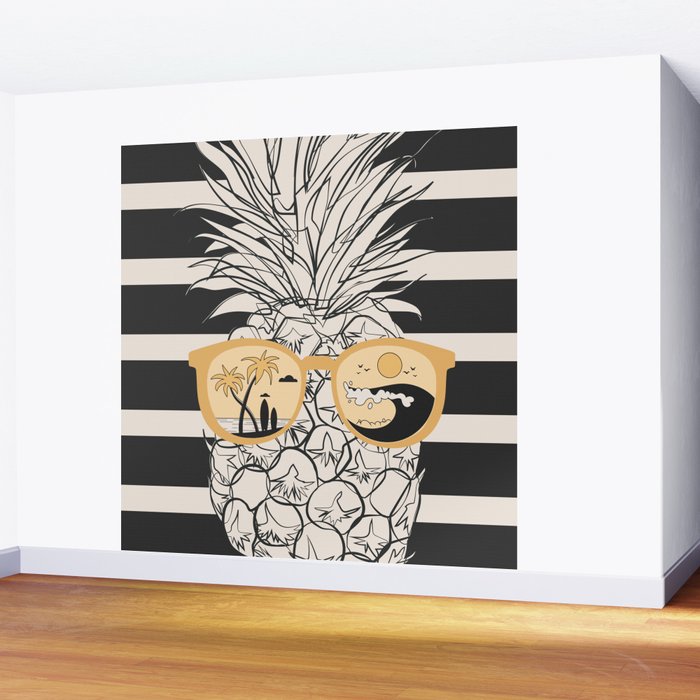 Pineapple Dreams 1 Wall Mural Gallery Image 2