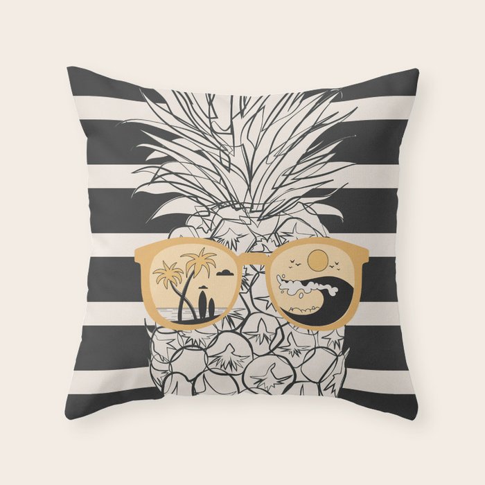 Pineapple Dreams 1 Throw Pillow Gallery Image 6