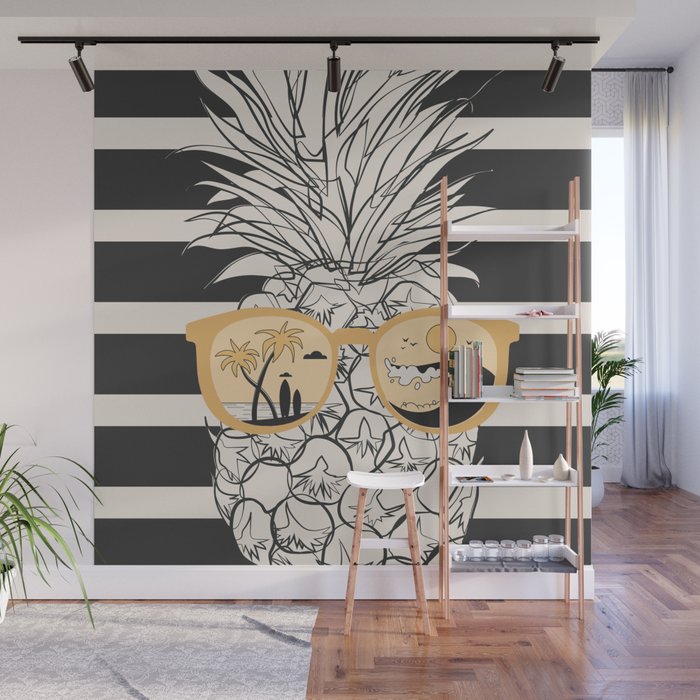 Pineapple Dreams 1 Wall Mural Gallery Image 1