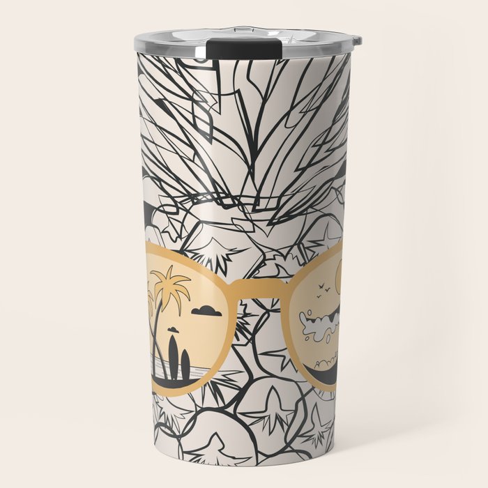 Pineapple Dreams 1 Travel Mug Gallery Image 1