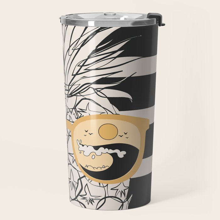 Pineapple Dreams 1 Travel Mug Gallery Image 2