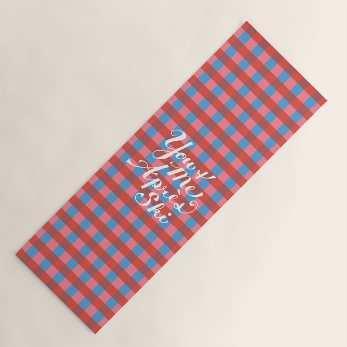 You and Me Apres Ski in Plaid Yoga Mat Gallery Image 1