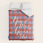 You and Me Apres Ski in Plaid Duvet Cover Gallery Image 6