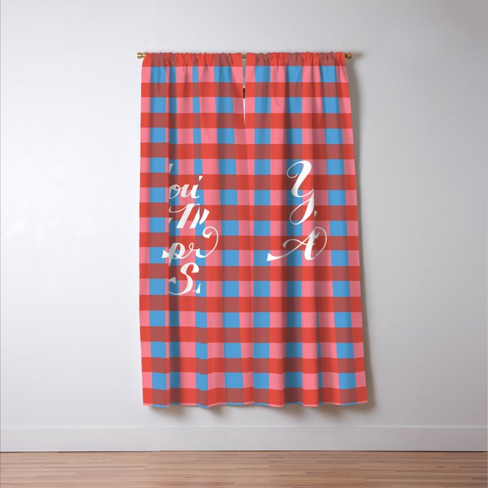 You and Me Apres Ski in Plaid Window Curtain Gallery Image 3