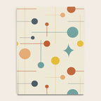 Mid Century Modern Atomic Abstract Pattern 9 Notebook Gallery Image 4