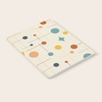 Mid Century Modern Atomic Abstract Pattern 9 Notebook Gallery Image 2