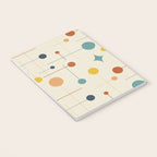 Mid Century Modern Atomic Abstract Pattern 9 Notebook Gallery Image 3