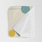 Mid Century Modern Atomic Abstract Pattern 9 Throw Blanket Gallery Image 3