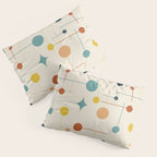 Mid Century Modern Atomic Abstract Pattern 9 Pillow Sham Gallery Image 3