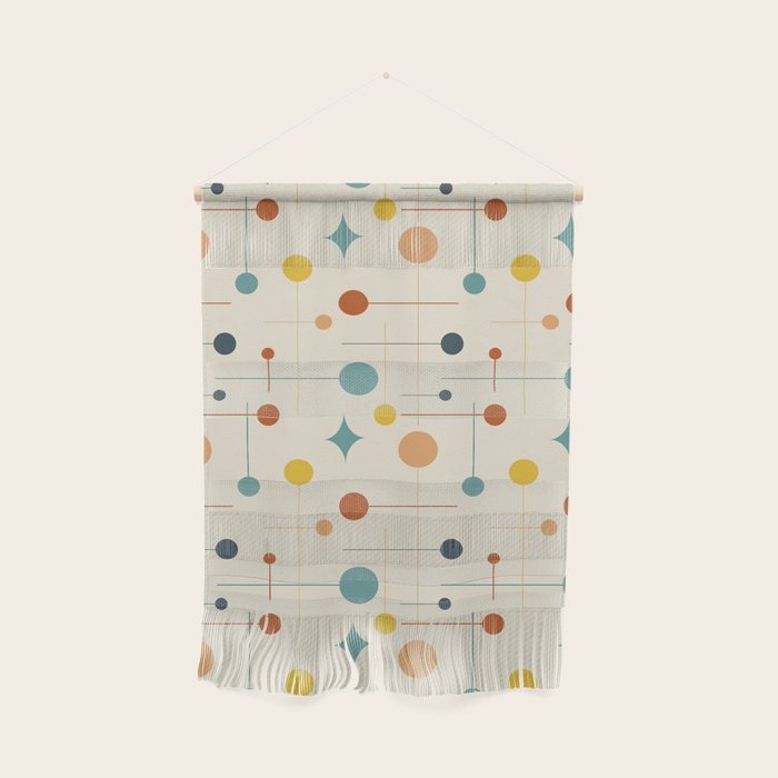 Mid Century Modern Atomic Abstract Pattern 9 Wall Hanging Gallery Image 1