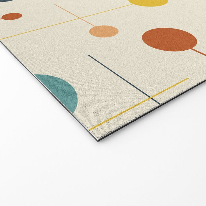 Mid Century Modern Atomic Abstract Pattern 9 Welcome Mat Gallery Image 2