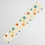 Mid Century Modern Atomic Abstract Pattern 9 Table Runner Gallery Image 3