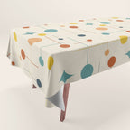 Mid Century Modern Atomic Abstract Pattern 9 Tablecloth Gallery Image 1