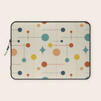 Mid Century Modern Atomic Abstract Pattern 9 Laptop Sleeve Gallery Image 1