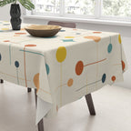 Mid Century Modern Atomic Abstract Pattern 9 Tablecloth Gallery Image 3