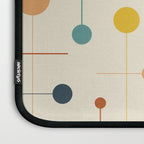 Mid Century Modern Atomic Abstract Pattern 9 Laptop Sleeve Gallery Image 3
