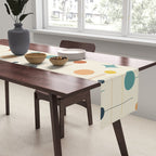Mid Century Modern Atomic Abstract Pattern 9 Table Runner Gallery Image 2