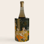 Princely ascetic in the forest visited by ladies c. 1760 Gum tempera and gold on paper Indian Miniature Painting  Wine Chiller Gallery Image 2