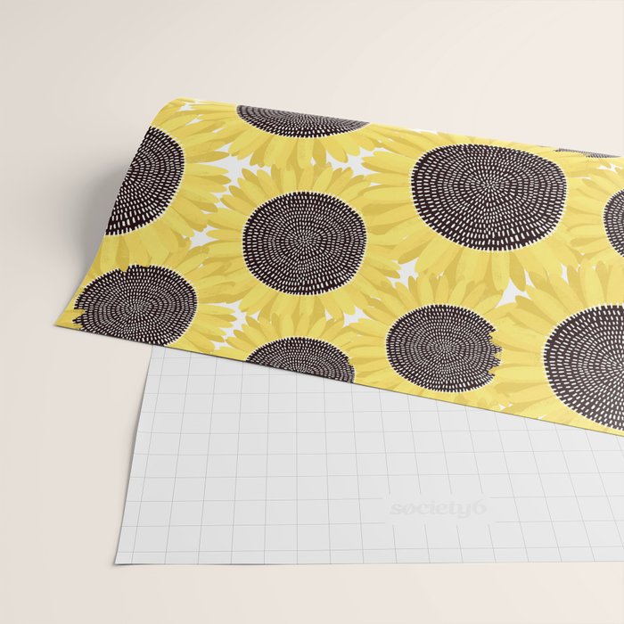 Sunflowers pattern Wrapping Paper Gallery Image 2