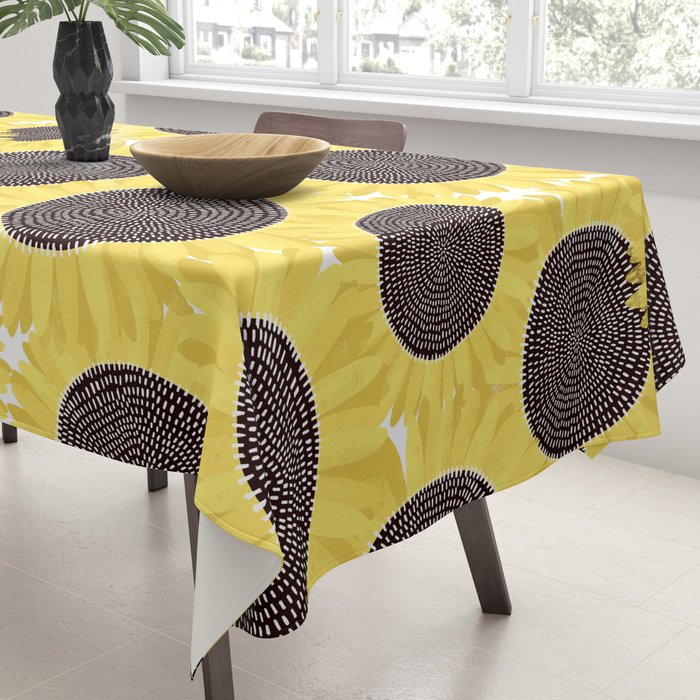 Sunflowers pattern Tablecloth Gallery Image 3