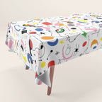 Surealism Art Miro Style Pattern Tablecloth Gallery Image 1