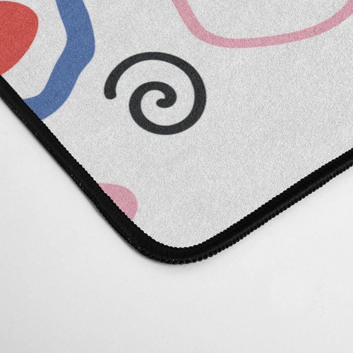 Surealism Art Miro Style Pattern Desk Mat Gallery Image 4