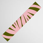 Maldives Abstract Botanical Pattern in Pink and Green Table Runner Gallery Image 3