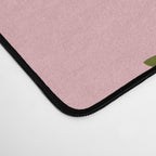 Maldives Abstract Botanical Pattern in Pink and Green Desk Mat Gallery Image 4