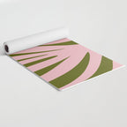 Maldives Abstract Botanical Pattern in Pink and Green Yoga Mat Gallery Image 2