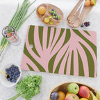 Maldives Abstract Botanical Pattern in Pink and Green Cutting Board Gallery Image 2